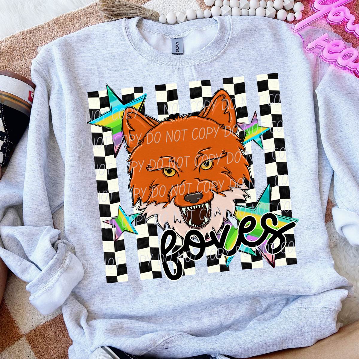 Foxes checker stripes (City) DTF Transfer