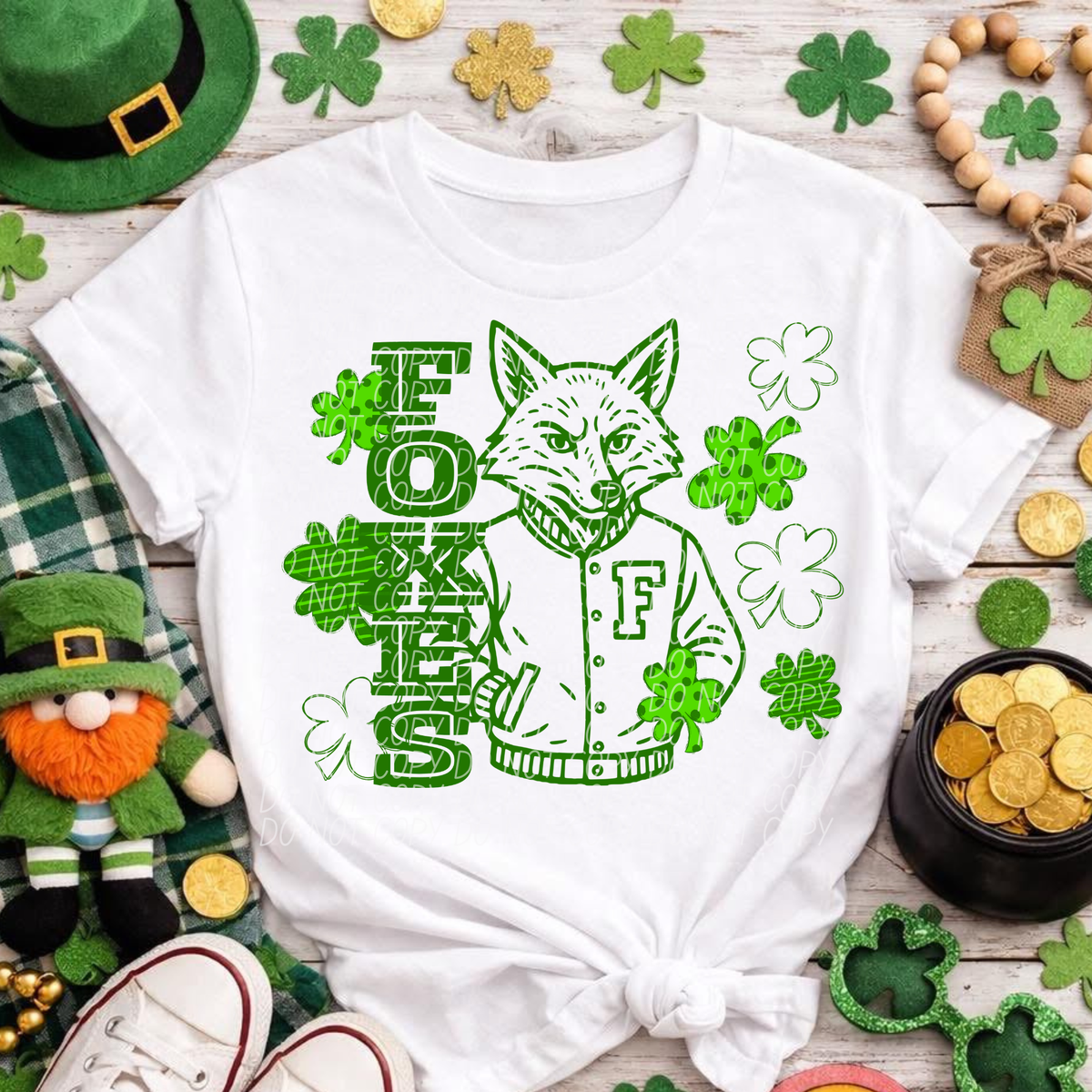 Letterman Clover Foxes (City) DTF transfer