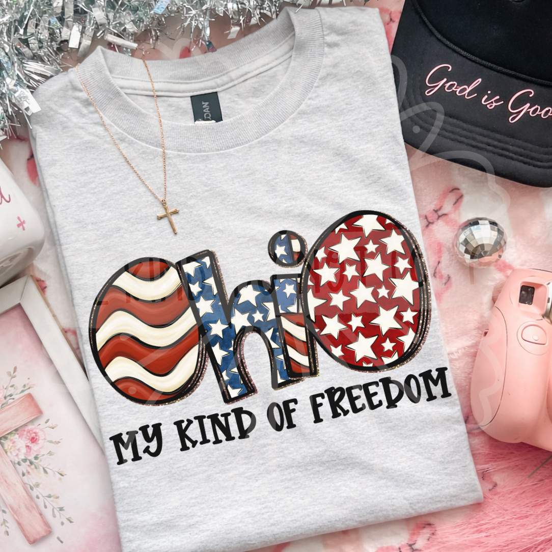 Ohio my kind of freedom (Vehement) DTF Transfer
