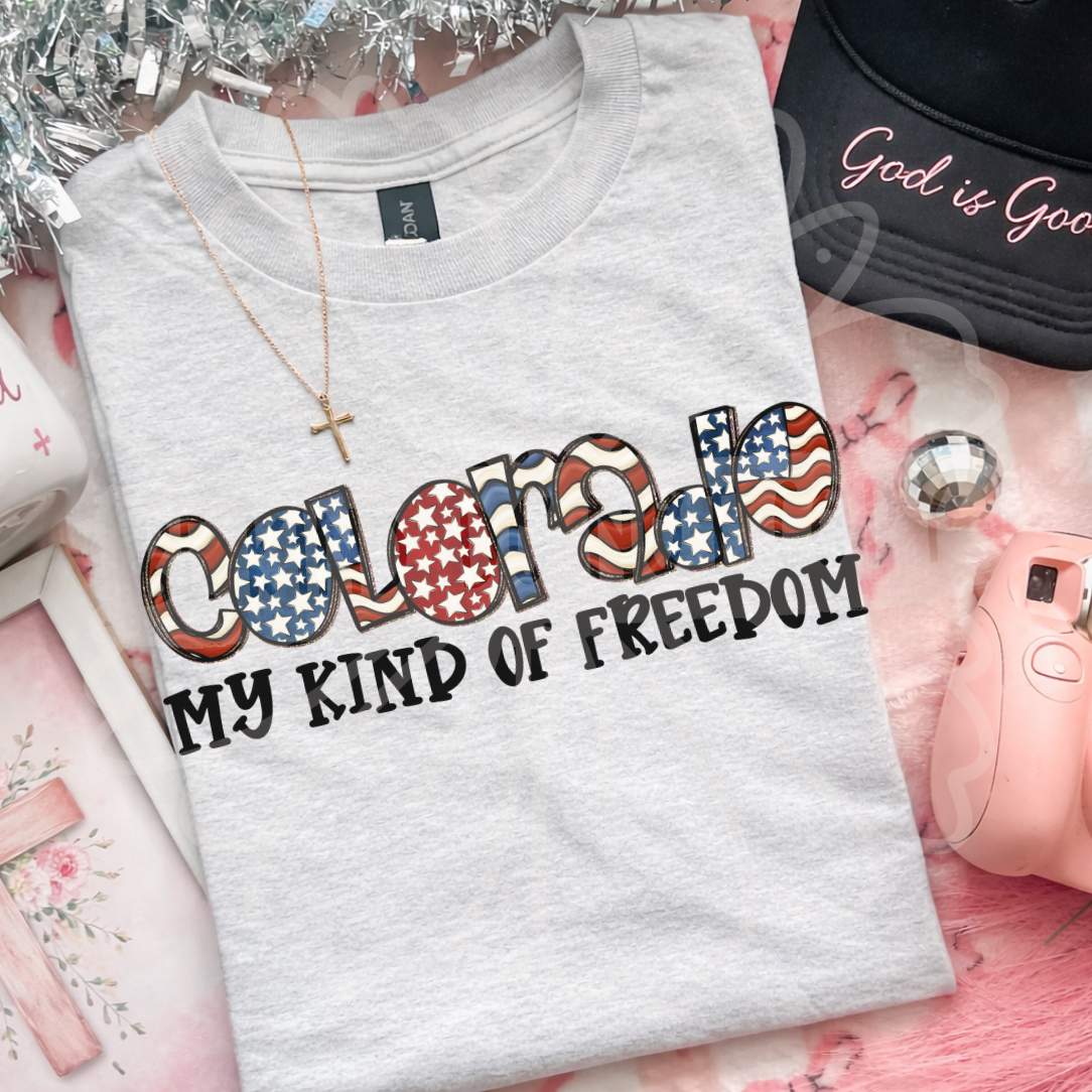 Colorado my kind of freedom (Vehement) DTF Transfer