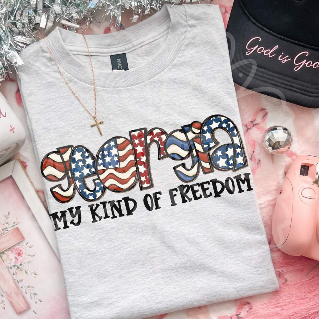 Georgia my kind of freedom (Vehement) DTF Transfer