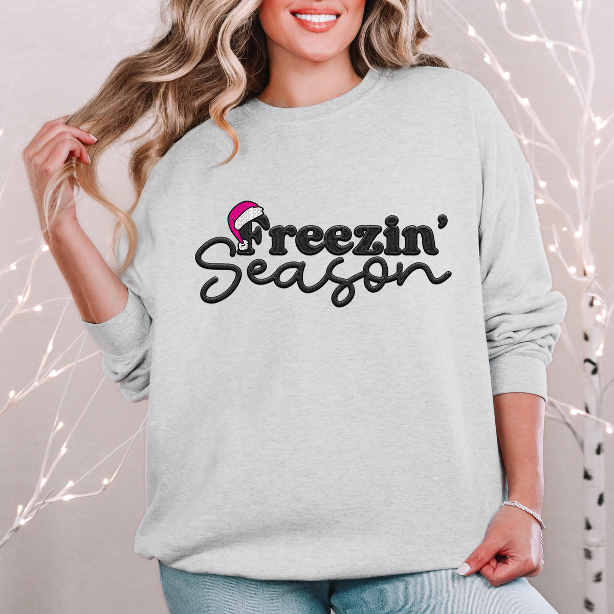 Freezin' Season Pink Hat 69640 DTF transfer