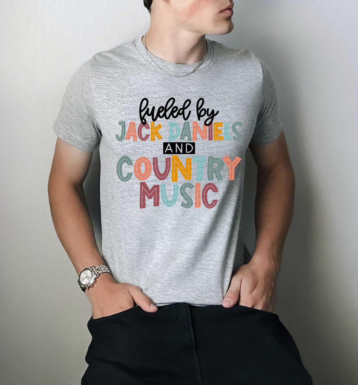 Fueled By Jack Daniels and Country Music 116416 DTF Transfer