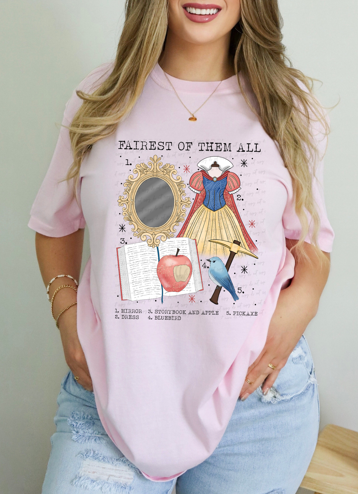 Fairest of Them All White Princess Chart 115248 DTF transfer