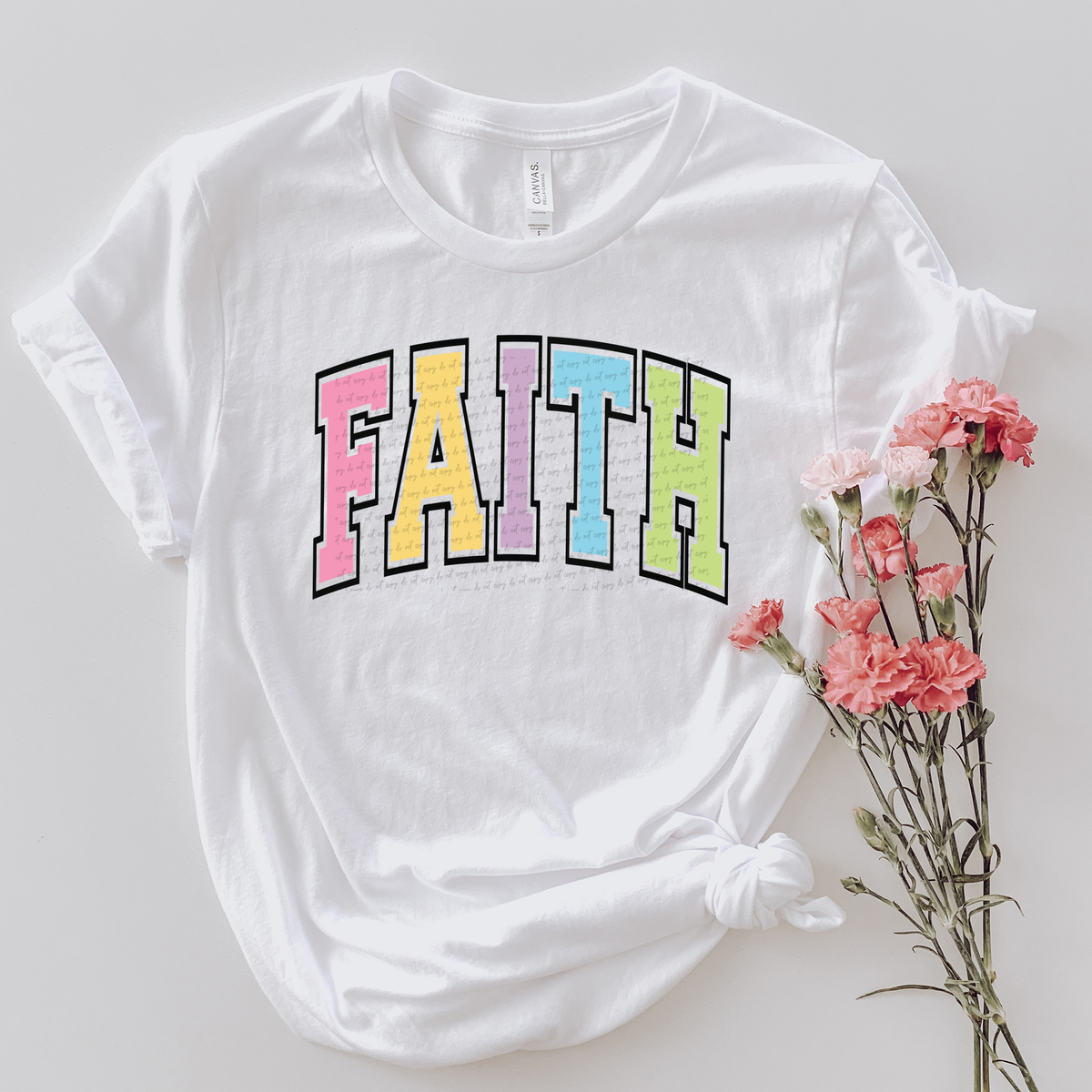 Faith Curve Colorful 81780 DTF Transfer
