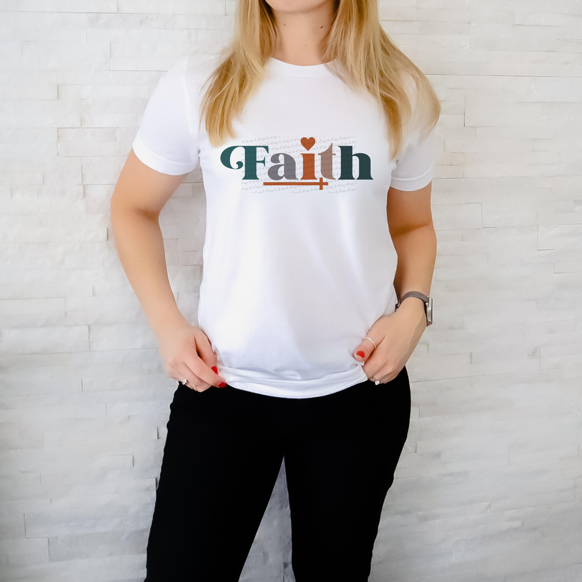 Faith Pastel Cross 76577 DTF Transfer
