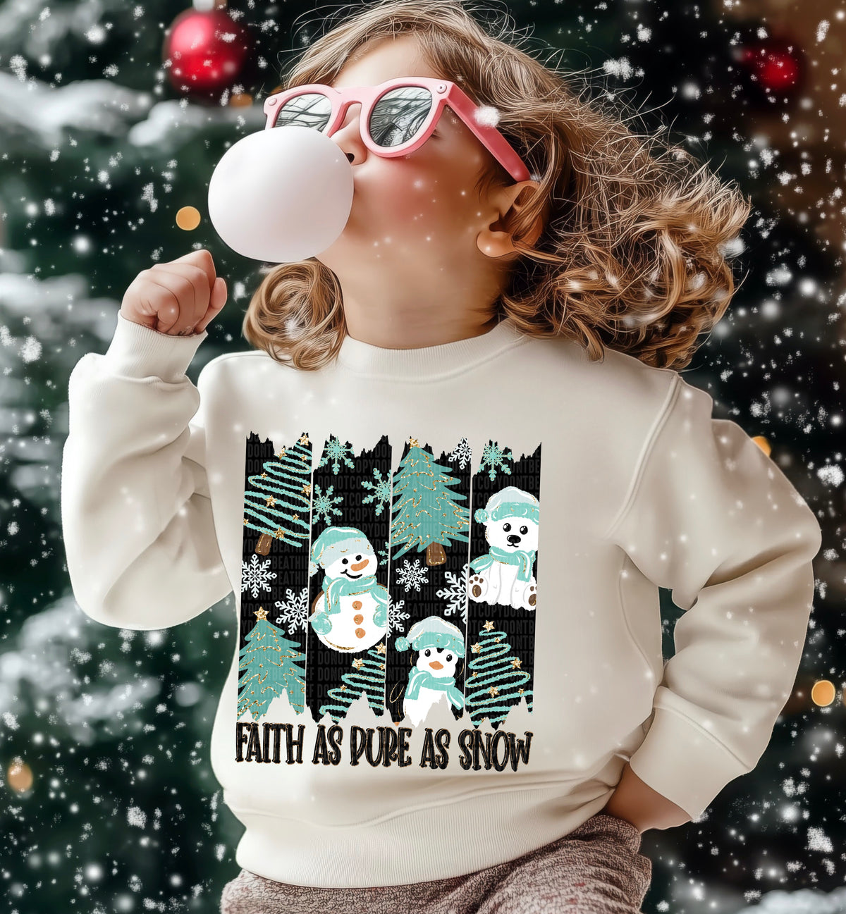 Faith as pure as snow (SDD) DTF Transfer