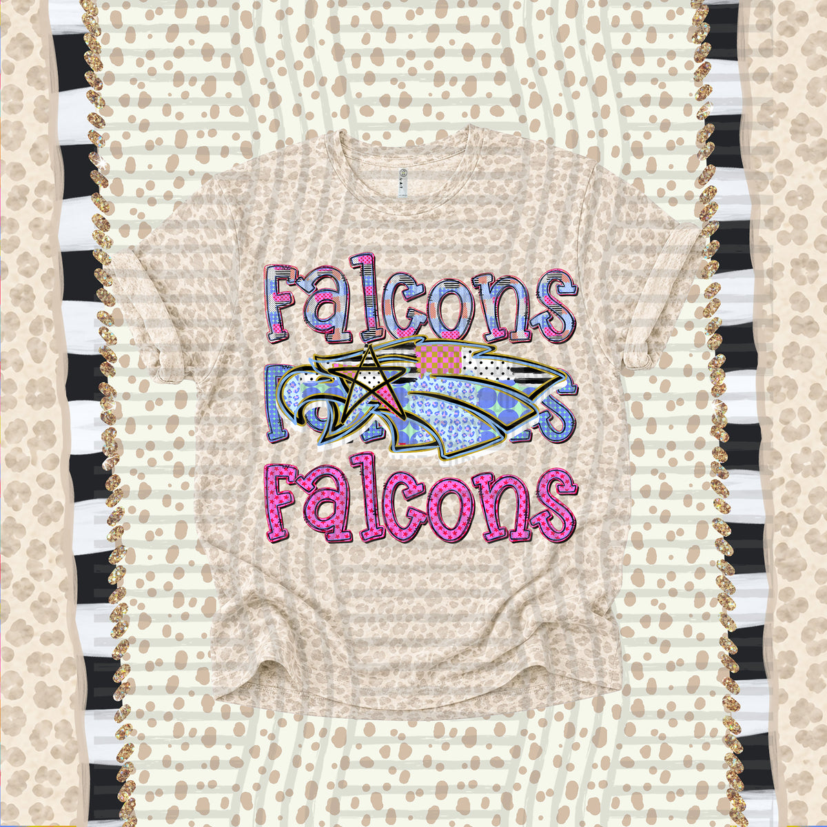 Falcons-Dolly Doodle Print (Caplinger) DTF Transfer