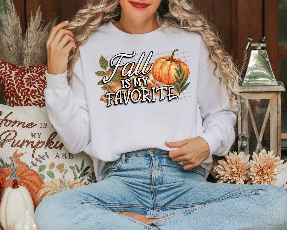 Fall Is My Favorite Pumpkin Plaid 51570 DTF transfer