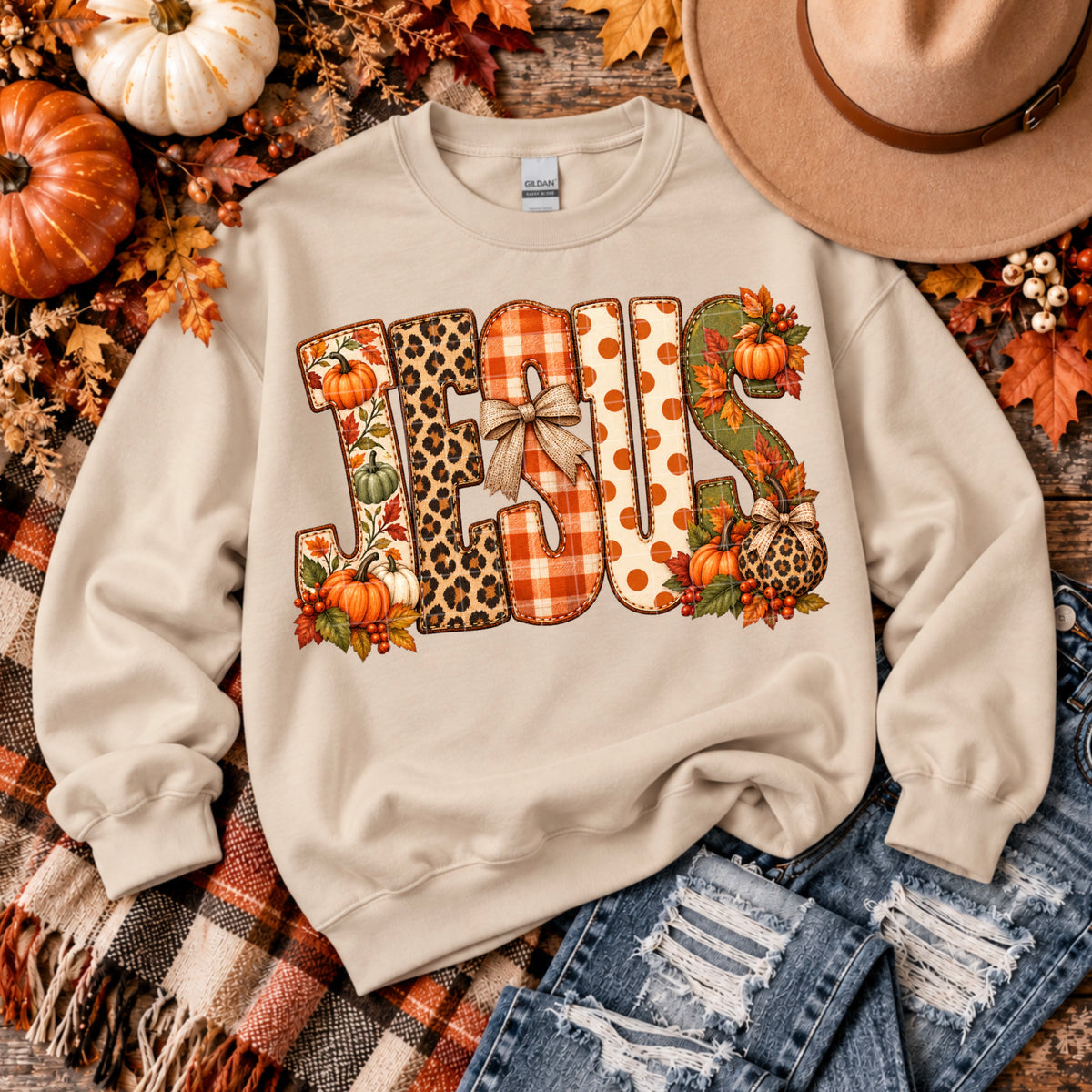 Jesus fall font (SDD) DTF Transfer