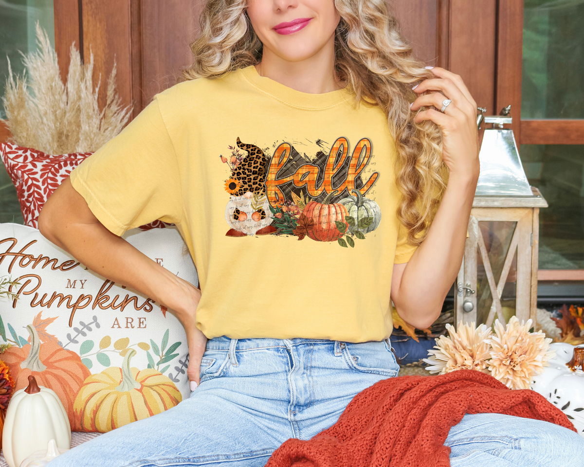 Fall Plaid Leopard Print Pumpkin 51571 DTF transfer