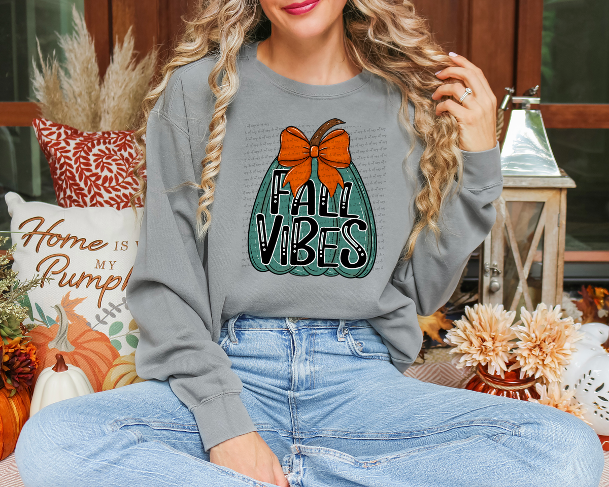 Fall Vibes Pumpkin 51899 DTF transfer