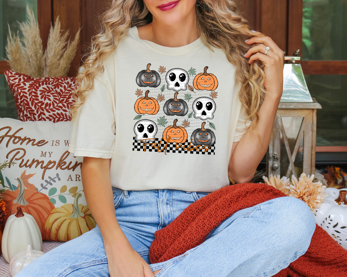 Fall Vibes Pumpkins 51367 DTF transfer