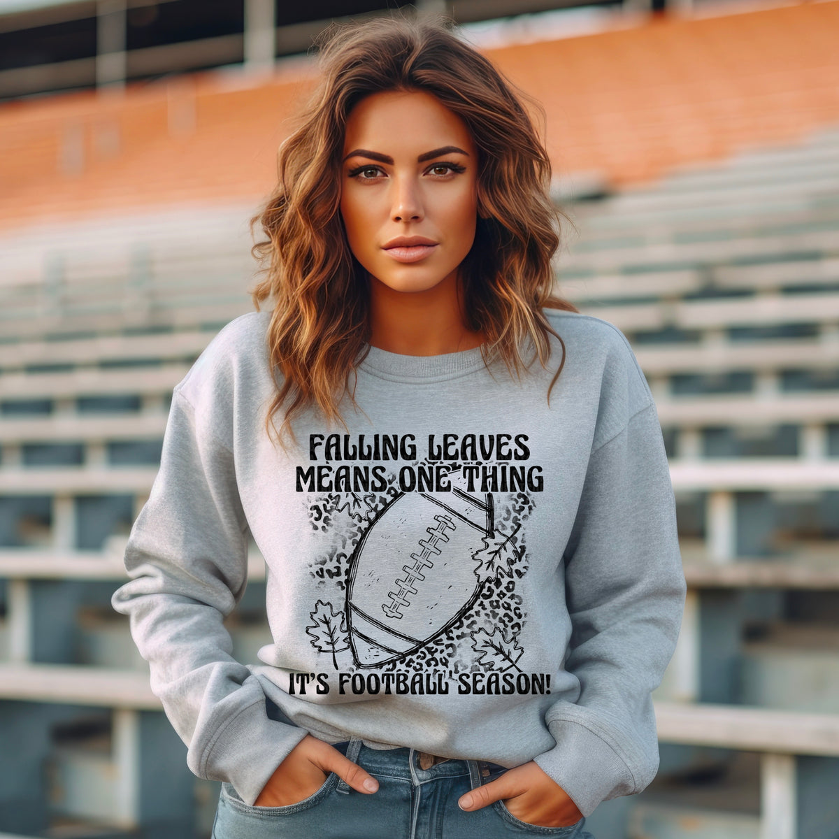 Falling Leaves Means One Thing It's Football Season 104103 DTF transfer