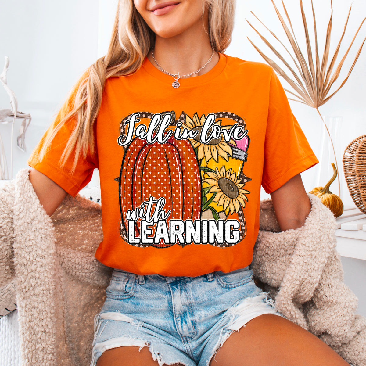 Fall In Love With Learning 104099 DTF transfer