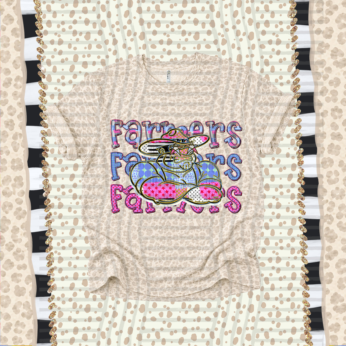 Farmers-Dolly Doodle Print (Caplinger) DTF Transfer