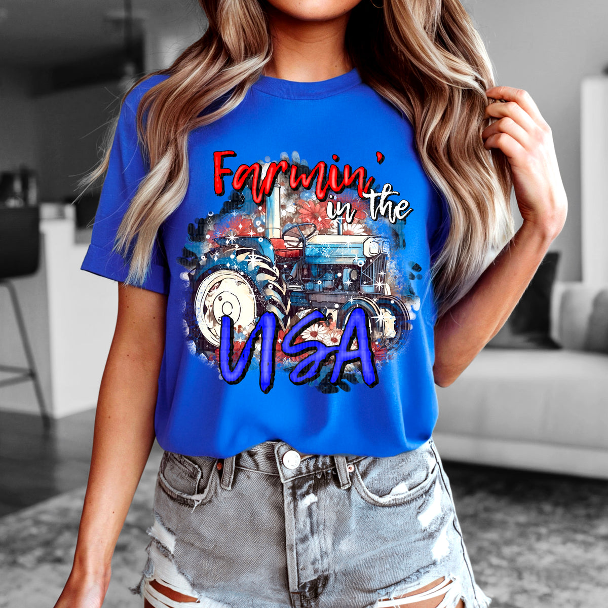 Farmin' in the USA 104104 DTF transfer