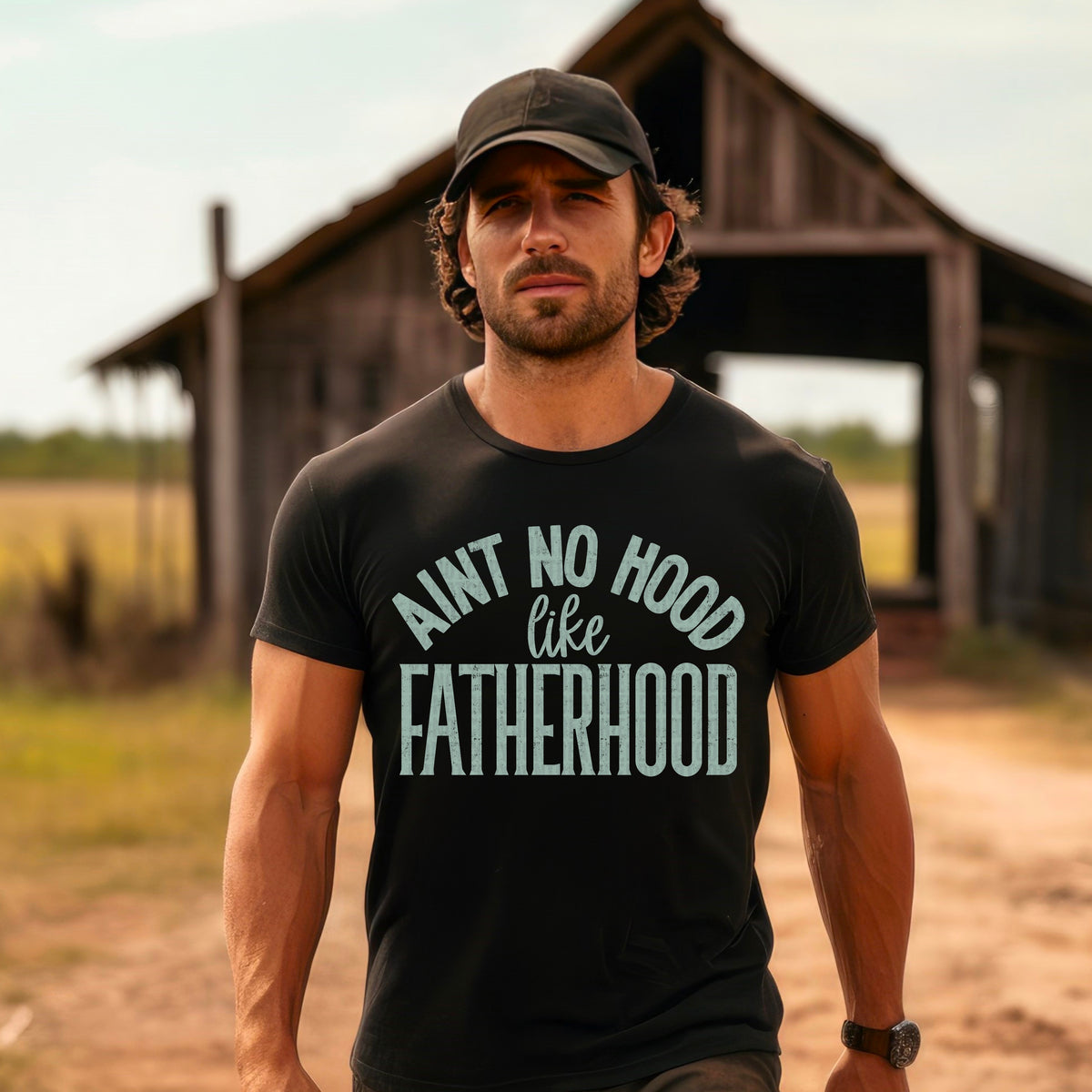 Ain't no hood like fatherhood 103809 DTF transfer