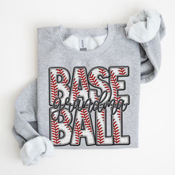 Faux Baseball Grandma (SDD) 72615 DTF Transfer