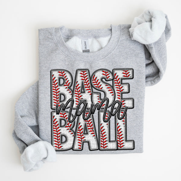 Faux Baseball Mama (SDD) 72616 DTF Transfer