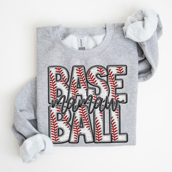 Faux Baseball Mamaw (SDD) 72617 DTF Transfer