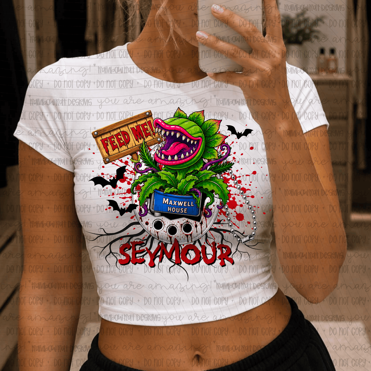 Feed me plant (DD) DTF Transfer