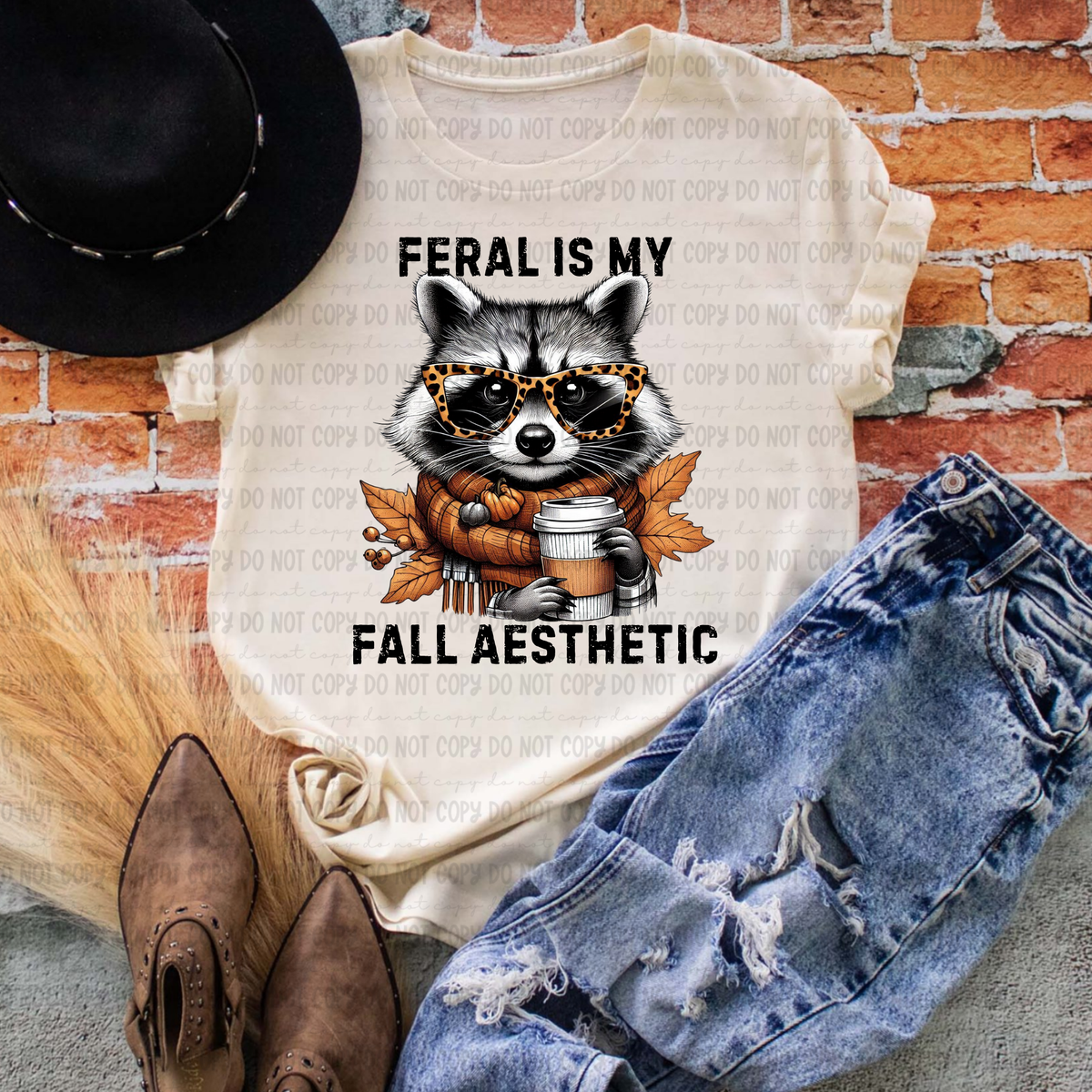 Feral is my fall aesthetic (Revel) 109578 DTF transfer