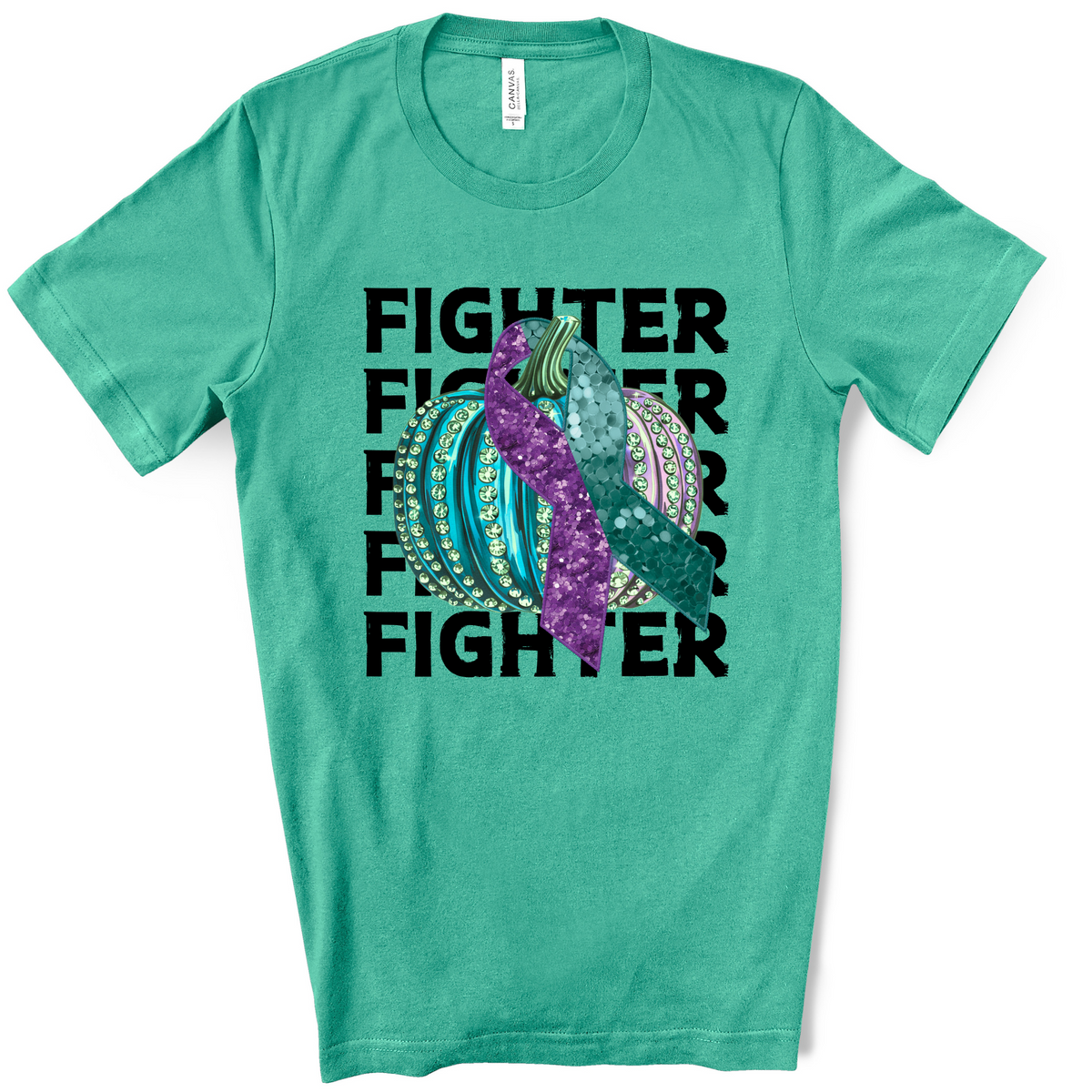 Fighter blue and purple stacked pumpkin revel 45497 DTF transfer