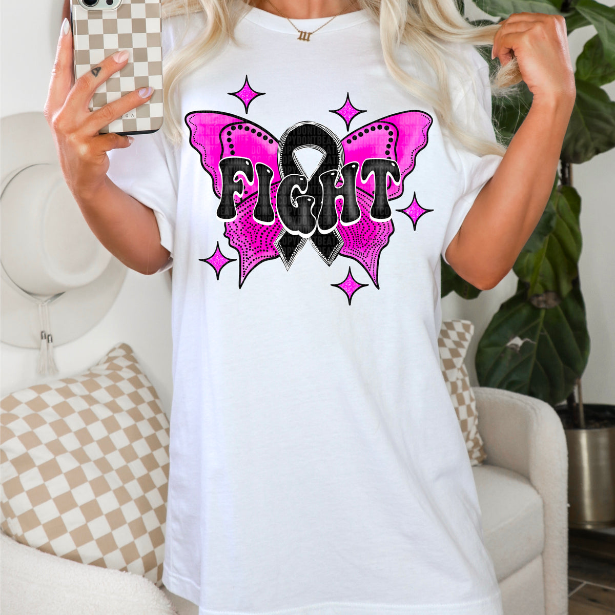 Fight Butterfly Wing And Bow 104106 DTF transfer