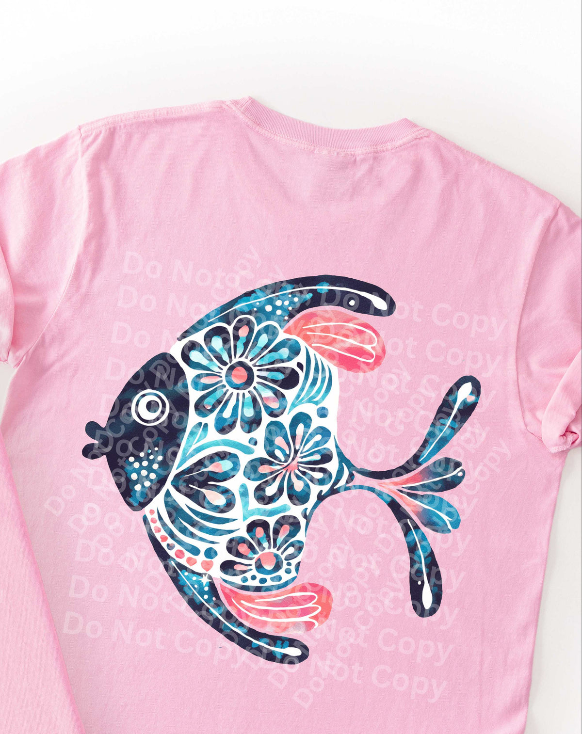Floral fish (Irene) DTF Transfer