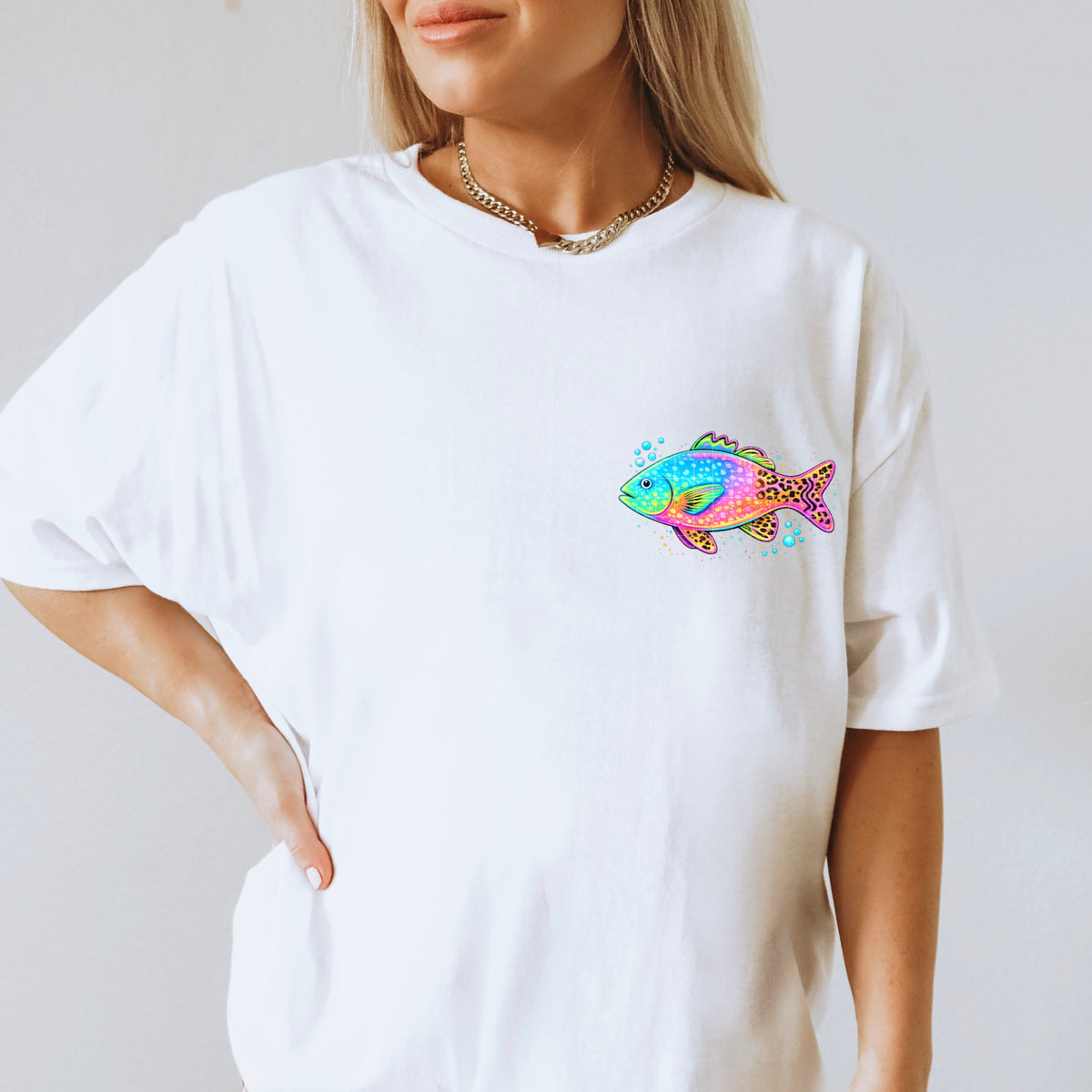 Colorful fish leopard tail (POCKET ONLY) (SDD) DTF Transfer