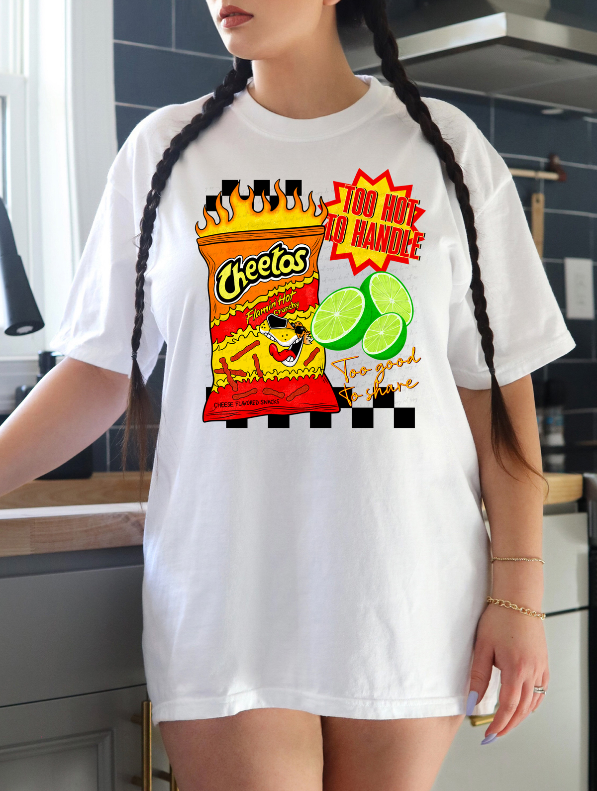 Flamin' Hot Too Hot To Handle Too Good To Share 117548 DTF transfer