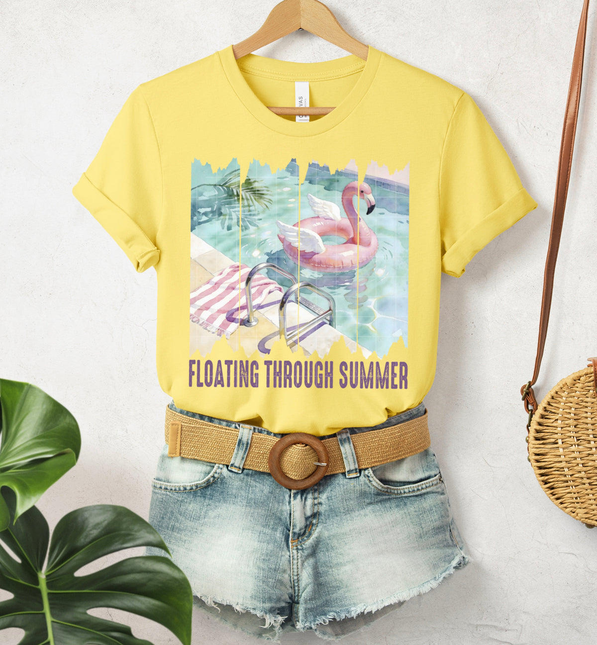 Floating through summer flamingo (SDD) DTF Transfer