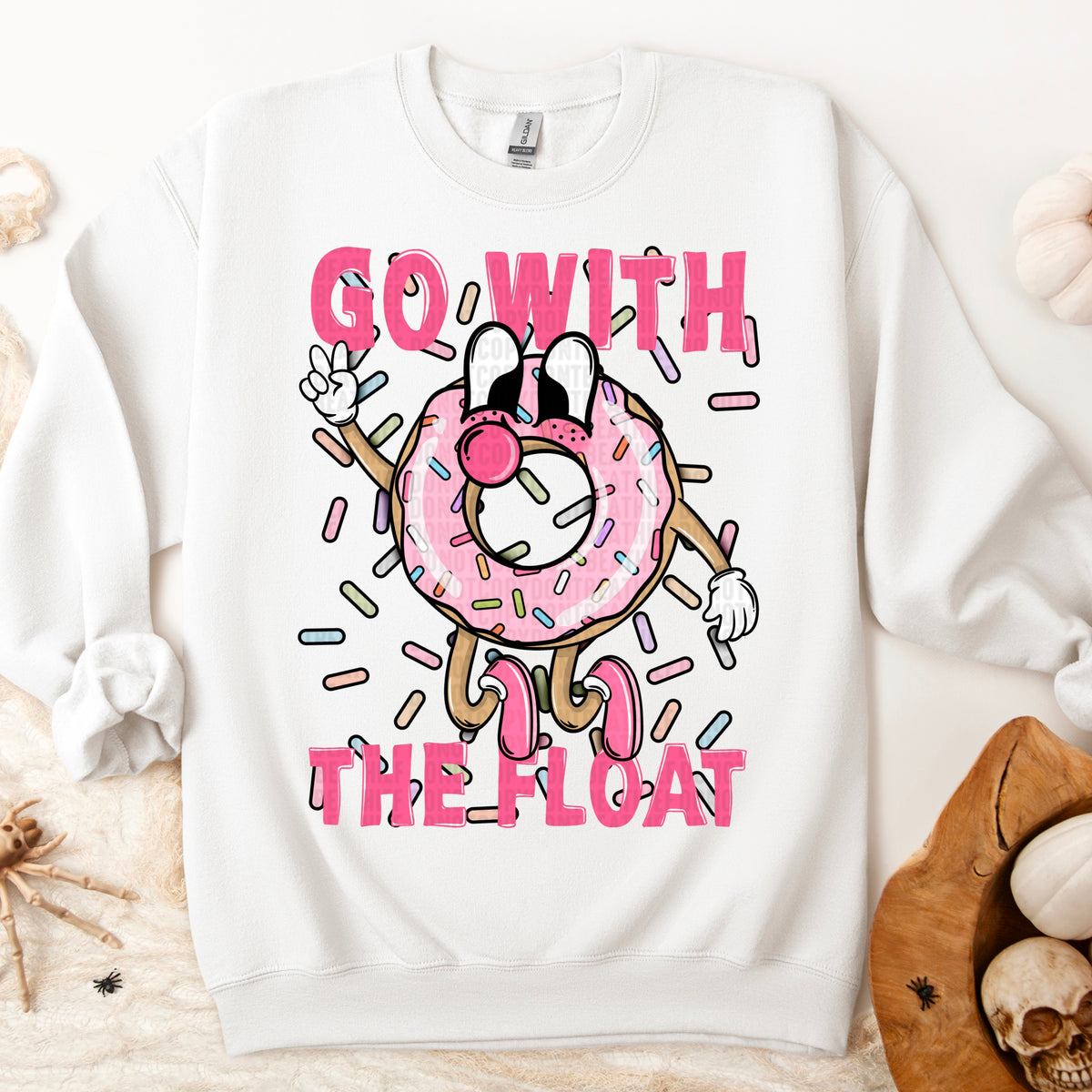 Go With The Float Pink Font 104330 DTF transfer