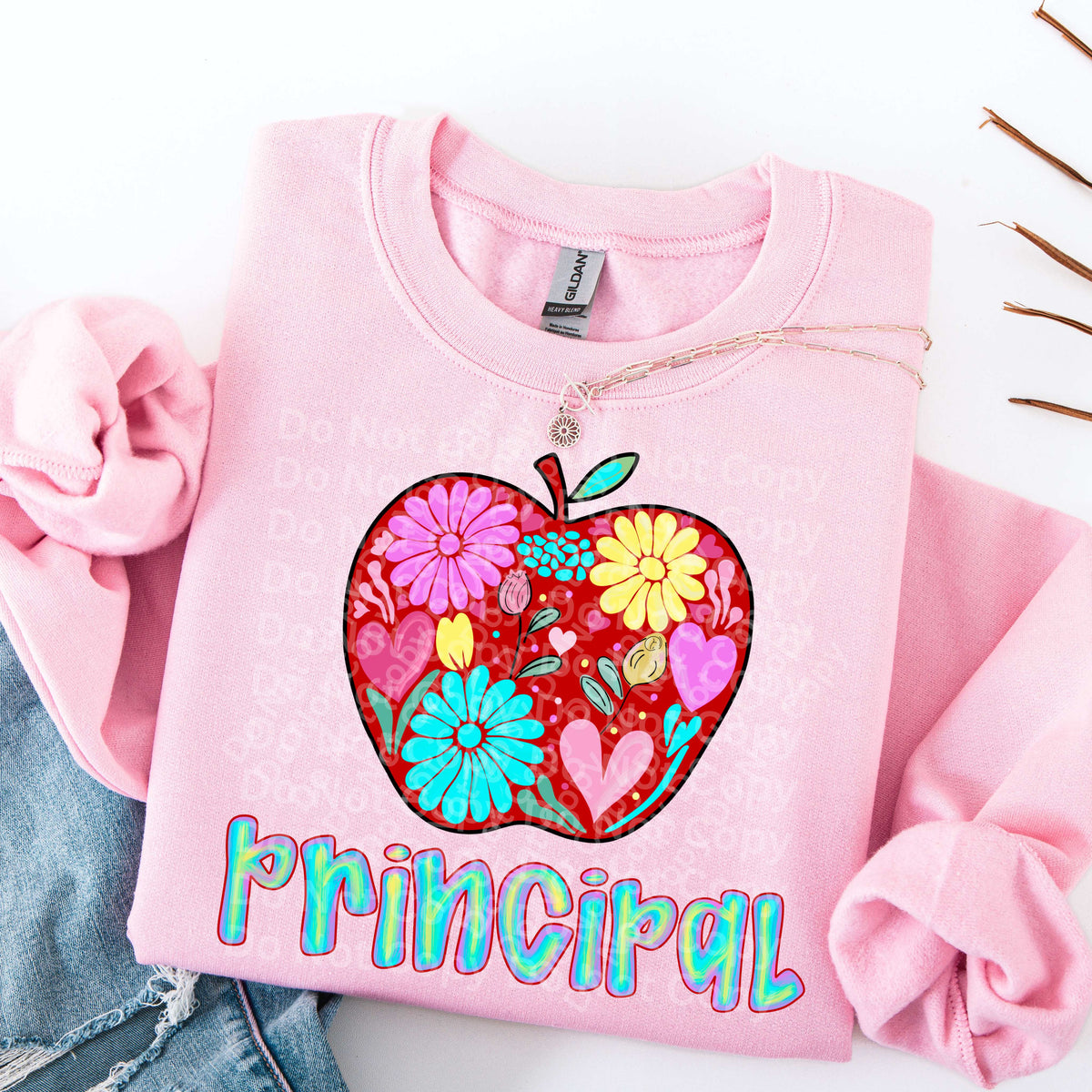 Principal floral apple (Irene) DTF Transfer