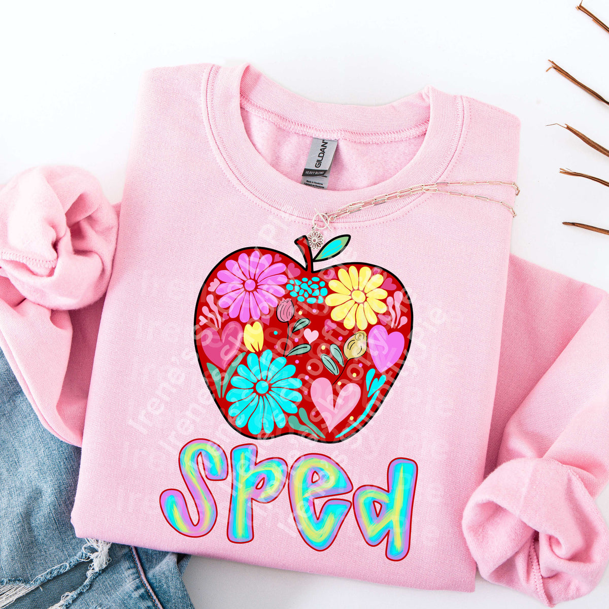 Sped floral apple (Irene) DTF Transfer