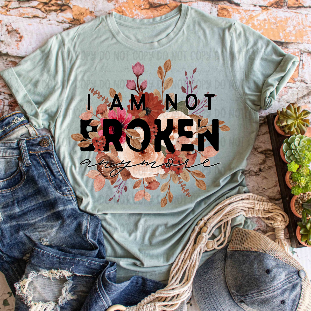 I am not broken (Revel) DTF transfer