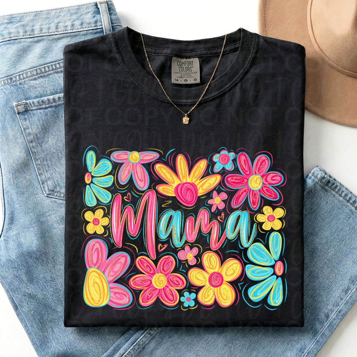 Mama (bright flowers) (UAC) DTF Transfer