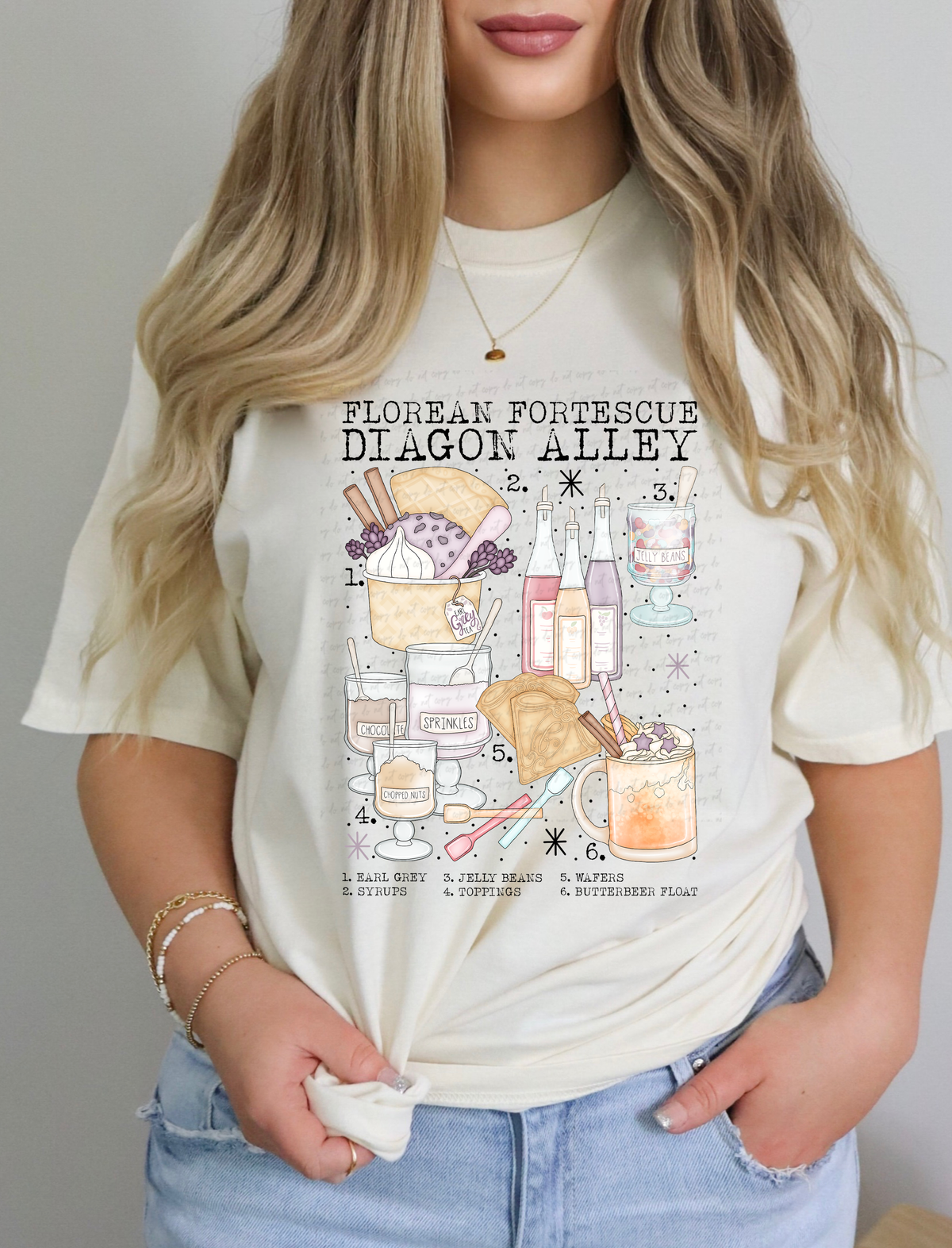 Florean Fortesque Diagon Alley Chart 114873 DTF transfer