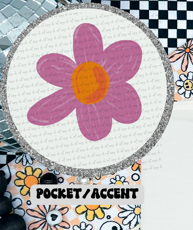 Flower Pastel Pocket 86792 DTF Transfer