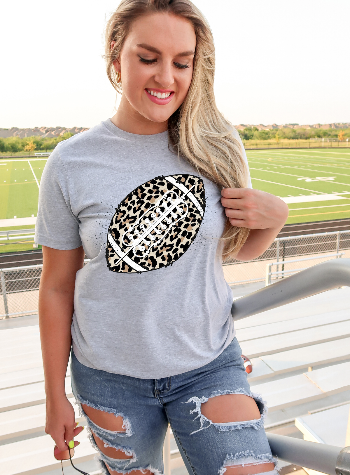 Football Cheetah Print 114826 DTF transfer