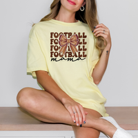 Football Mama Stacked Bow 54971 DTF transfer