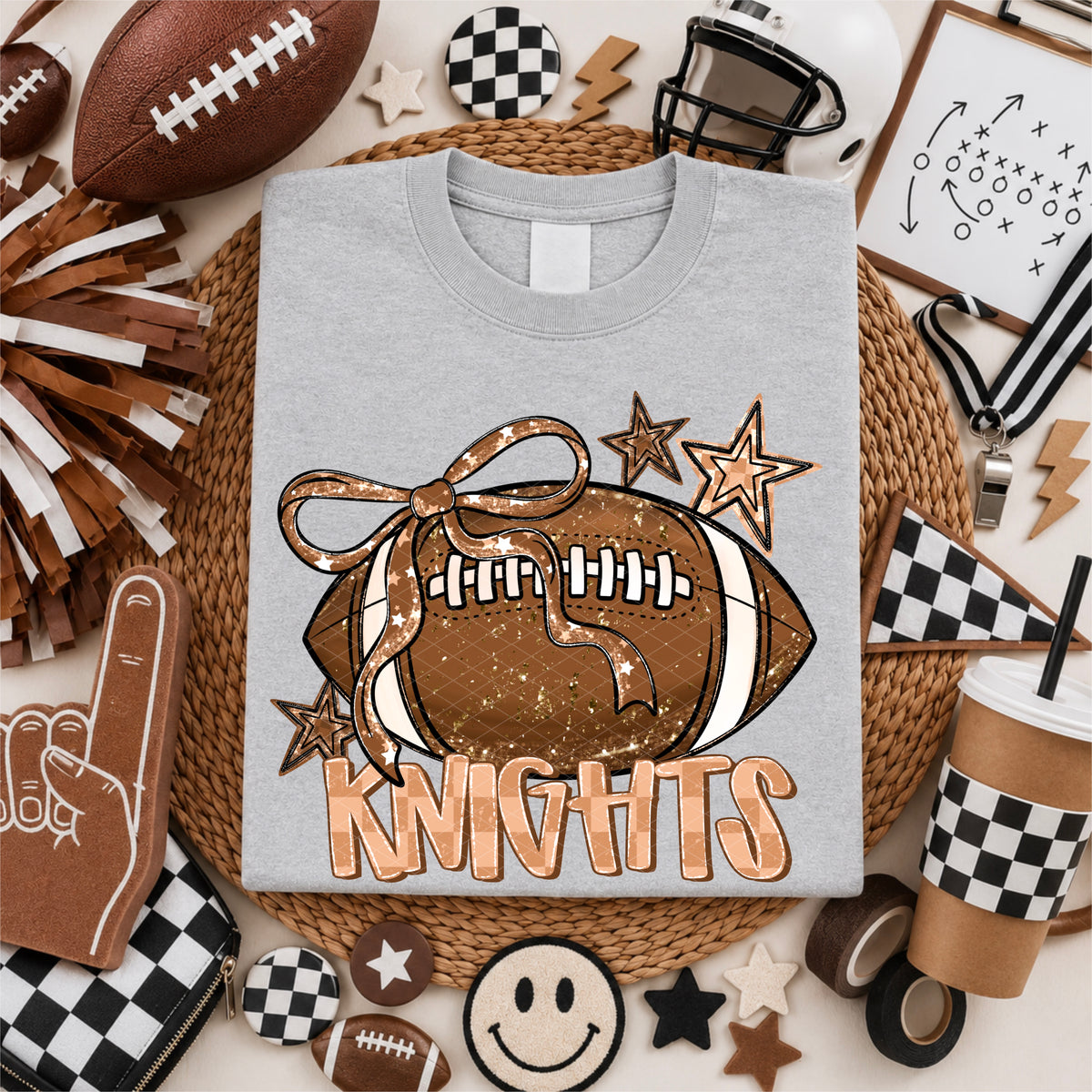 Knights coquette football (SDD) DTF Transfer