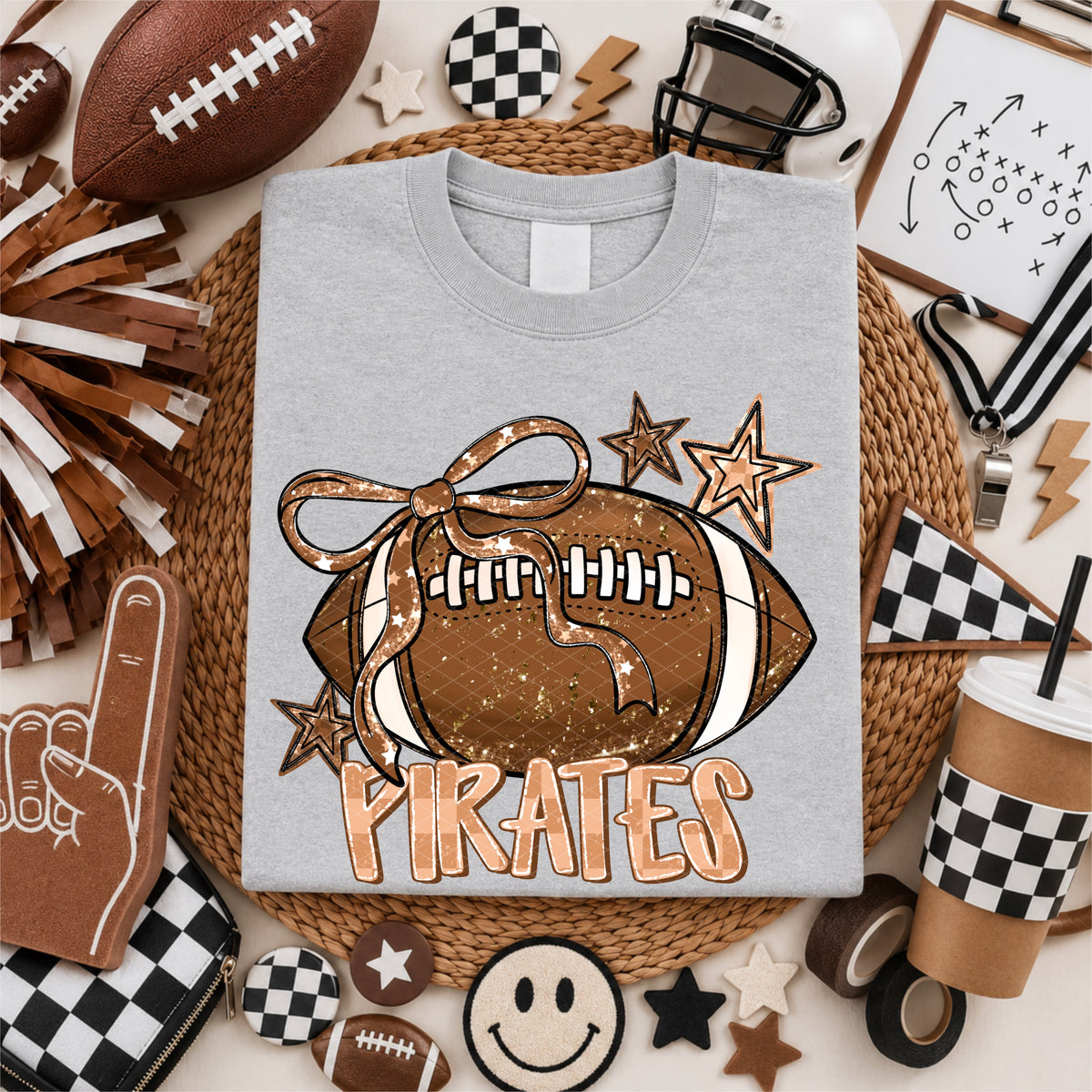 Pirates coquette football (SDD) DTF Transfer
