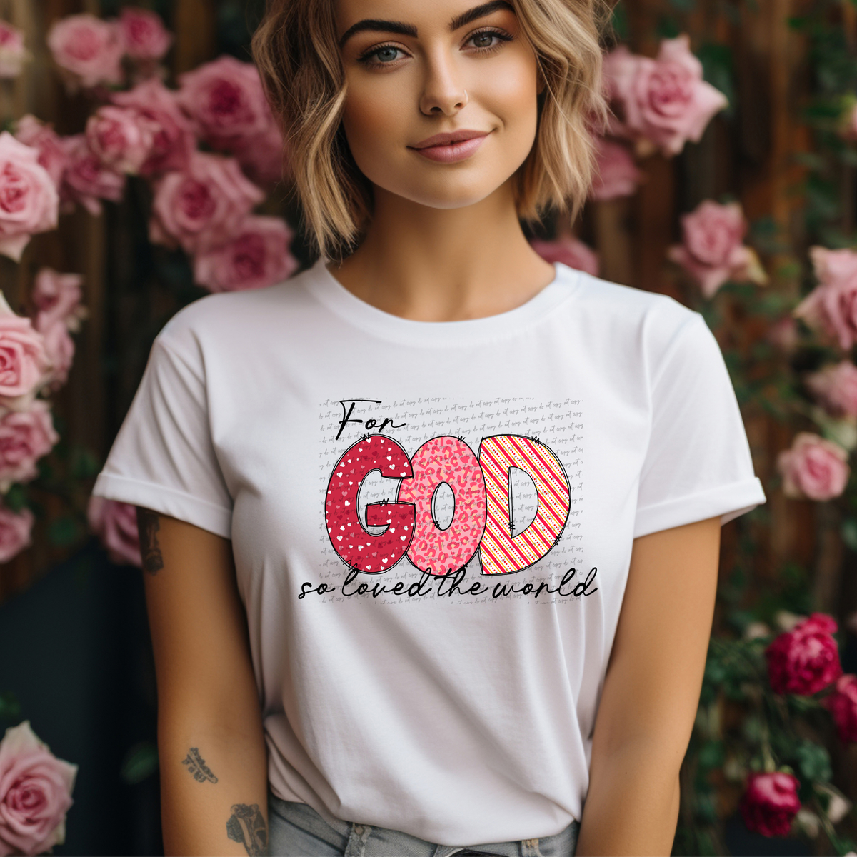 For God So Loved The World 71837 DTF Transfer