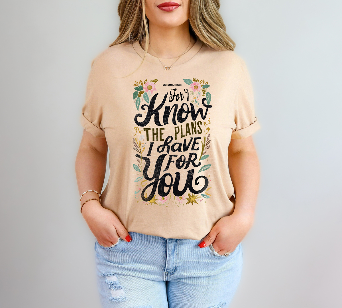 For I Know The Plans I Have For You Jeremiah 29:11 81152 DTF Transfer