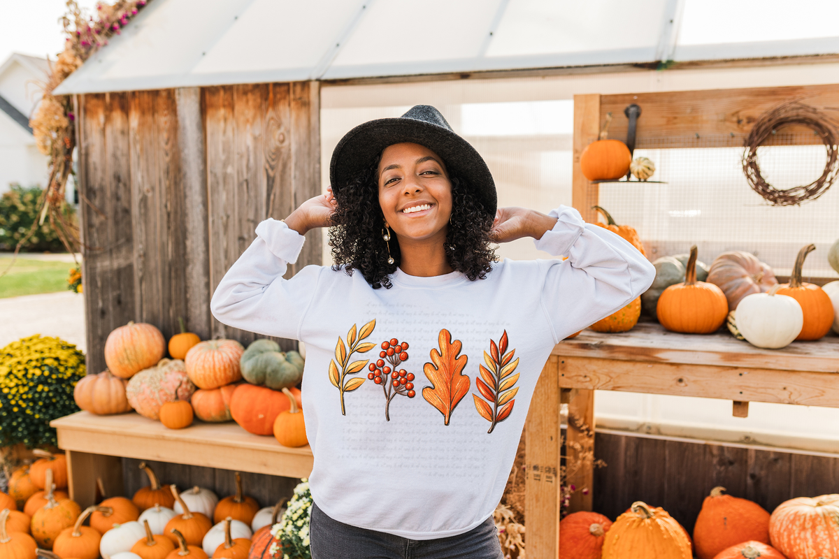 Four Fall Floral 114874 DTF transfer