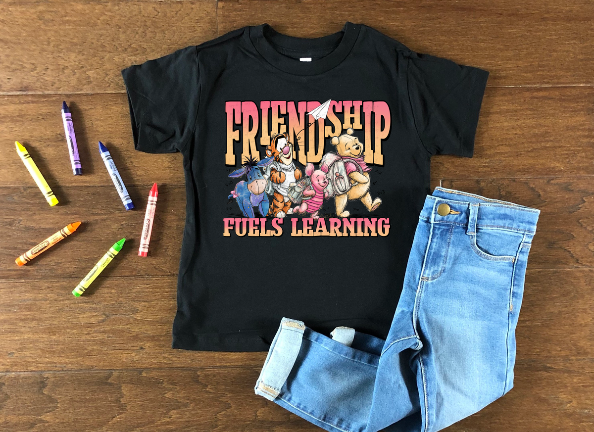 Friendship Fuels Learning Honey Bear 108964 DTF transfer