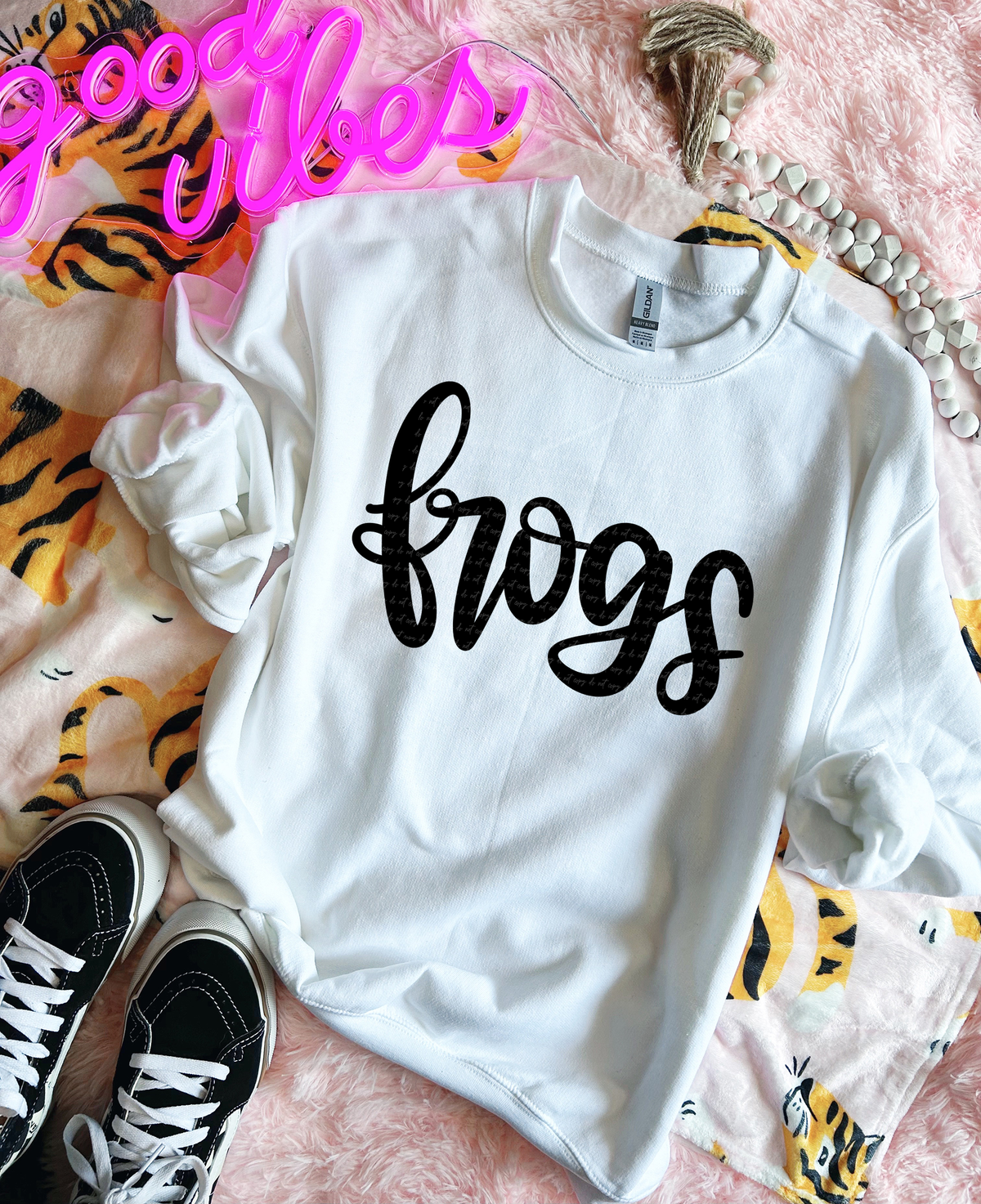 Frogs Hand Lettered 54054 DTF transfer