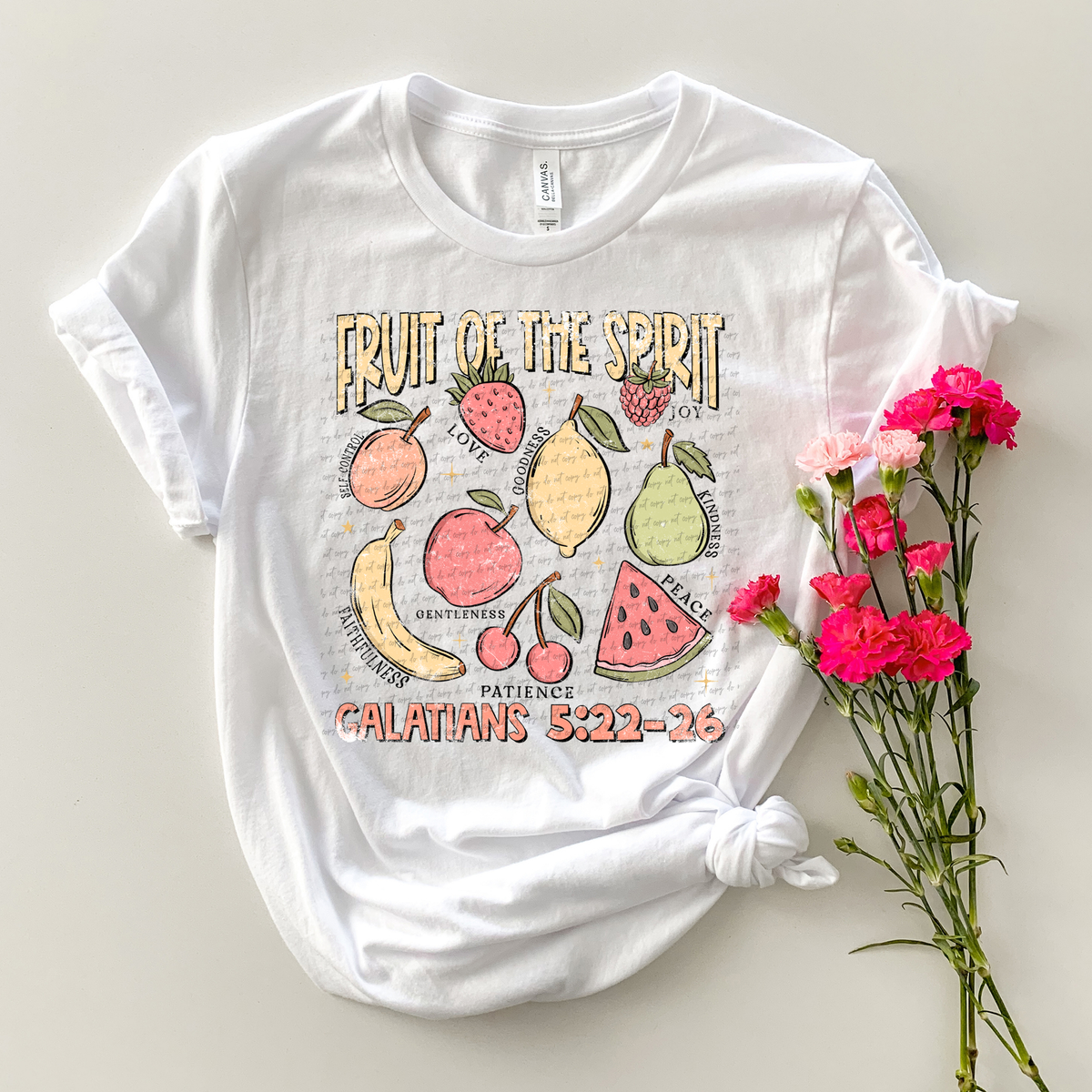 Fruit Of The Spirit Galatians 5:22-26 Grunge 89208 DTF Transfer
